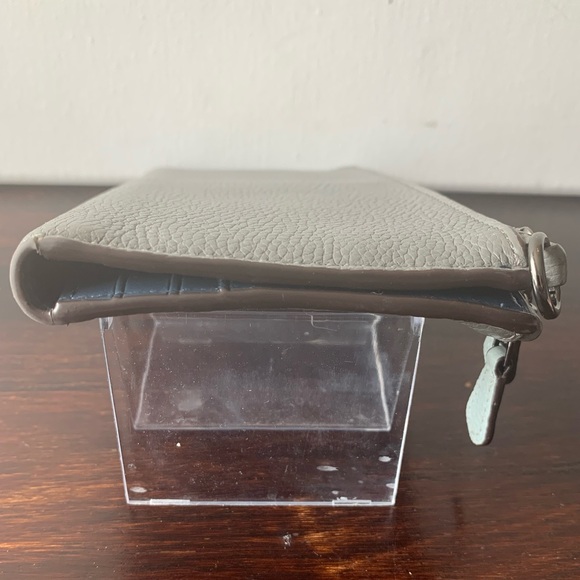 Coach Double Zip Wallet - Heather Gray - Picture 7 of 8